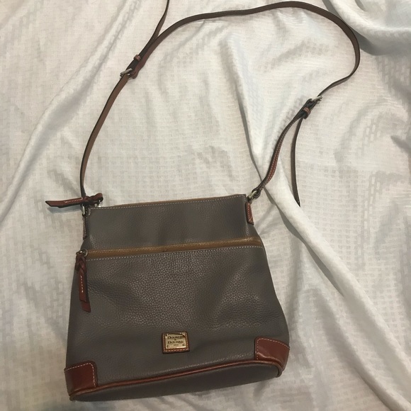 Dooney & Bourke Handbags - Dooney and Bourke gray and brown leather bag